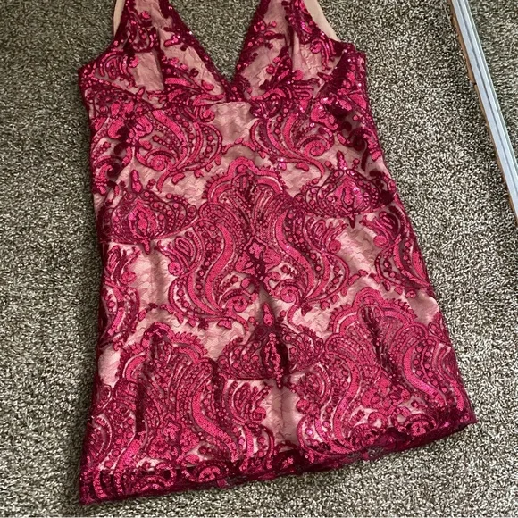 Free People Night Shimmers Mini Dress (8) NWT - Picture 5 of 9